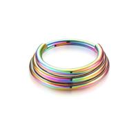 ZYKEJJDDAK Aros de nariz de moda para creadores de tendencias de moda con diseños de campanas de múltiples capas en materiales de aleación resistentes para piercing de nariz, 10mm, como se describe