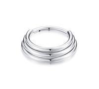 ZYKEJJDDAK Aros de nariz de moda para creadores de tendencias de moda con diseños de campanas de múltiples capas en materiales de aleación resistentes para piercing de nariz, 10mm, como se describe