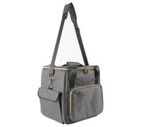 ZYKEJJDDAK Bolsa de transporte de viaje para discos con divisor, organizador para álbumes, bolsa organizadora para colección, soporte para discos de concierto, bolsa organizadora de viaje