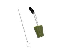 ZYKEJJDDAK Boquilla de silicona para camping, manguera de acero inoxidable para extracción de fuente de profundidad, accesorio plegable, tubo de acero inoxidable