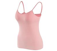 ZYKEJJDDAK Camisola casual para mujer, brasier con estante integrado, tirantes delgados ajustables, camiseta sin mangas de color superior, capa base, camiseta interior de tela transpirable, B, S