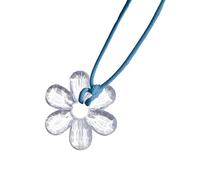 ZYKEJJDDAK Colgante de corazón acrílico con letra de color a la moda, cadena de clavícula, temperamento, simple, frío, ajustable, cuerda larga, 4.2cm, Acrílico, No es una piedra preciosa