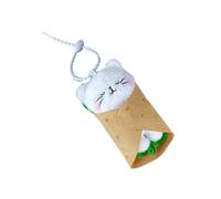 ZYKEJJDDAK Colgante de figura de anime, muñeco de peluche, llavero para bolsa, panda/gatos/capibaras muñeca llavero mochila adornos colgante colgante, Kitten