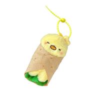 ZYKEJJDDAK Colgante de figura de anime, muñeco de peluche, llavero para bolsa, panda/gatos/capibaras muñeca llavero mochila adornos colgante colgante, Pollito