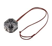 ZYKEJJDDAK Collar con brújulas impermeables para aventureros y viajeros, unisex, para amantes de la naturaleza, joyería de viaje, 5.5*4.5, Metal, No es una piedra preciosa