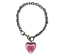 ZYKEJJDDAK Collar con colgante en forma de corazón de moda, adornos versátiles, accesorios para el uso diario, 3.9x2.73in, Metal, No es una piedra preciosa