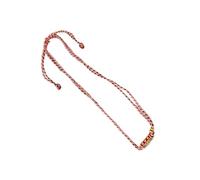 ZYKEJJDDAK Collar de cuerda trenzada resistente hecho a mano en estilos tribales, joyería portátil para mujeres modernas que buscan único, Size Length 65cm/25.59inch, acero de titanio, No es una