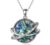 ZYKEJJDDAK Collar de planeta con diseño de sol y luna, accesorio místico con colgante de planeta, gargantilla para el cuello