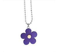 ZYKEJJDDAK Collares con colgante de flores, gargantillas de flores pequeñas, collares de cadena, joyas, accesorios de fiesta de resina para niñas, 3.9x2.34in, Resina, No es una piedra preciosa