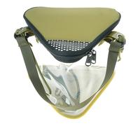 ZYKEJJDDAK Cubo de pesca triangular plegable transparente para peces vivos, contenedor de cebos vivos, cubo de agua portátil, multifuncional, plegable