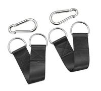 ZYKEJJDDAK Cuerda de hamacas resistente al desgaste de alta resistencia para colgar en el árbol, correa de fijación para gimnasio y camping, con mosquetones, correa impermeable para exteriores