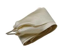 ZYKEJJDDAK Cuerdas de zapatos anchas plisadas multiuso, para proyectos de manualidades, embalaje, decoración, para mujer, cordones decorativos de satén, cordones anchos plisados y arrugados, Mhs