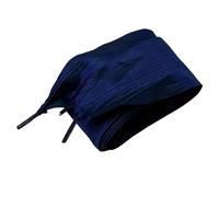 ZYKEJJDDAK Cuerdas de zapatos anchas plisadas multiuso, para proyectos de manualidades, embalaje, decoración, para mujer, cordones decorativos de satén, cordones anchos plisados y arrugados, Zafiro1