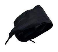 ZYKEJJDDAK Cuerdas de zapatos anchas plisadas multiuso, para proyectos de manualidades, embalaje, decoración, para mujer, cordones decorativos de satén, cordones anchos plisados y arrugados, Black