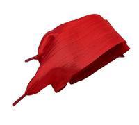 ZYKEJJDDAK Cuerdas de zapatos anchas plisadas multiuso, para proyectos de manualidades, embalaje, decoración, para mujer, cordones decorativos de satén, cordones anchos plisados y arrugados, Red