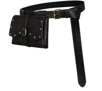 ZYKEJJDDAK Disfraz renacentista para hombre, disfraz de pirata medieval de Halloween, bolsa de cinturón, bolsa de cuero, accesorios para fiesta de cosplay, renacimiento de hombre