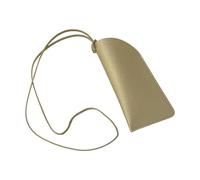 ZYKEJJDDAK Elegante bolsa colgante para lentes, collar, accesorios de joyería para viajes y actividades al aire libre, casual, 17.5*8.5cm, Cuero, No es una piedra preciosa