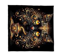 ZYKEJJDDAK Elegante mantel de terciopelo portátil para adivinación con obras de arte místicas para meditaciones espirituales y decoración del hogar, terciopelo, tarots, juego de mesa