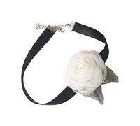 ZYKEJJDDAK Gargantilla de malla con cordones para mujer, niña, novia, boda, fiesta, encaje para festivales, 306cm, malla, No es una piedra preciosa