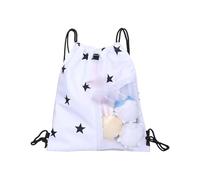 ZYKEJJDDAK Itabag - Mochilas con cordón ajustable y cordón ajustable, para mujeres y hombres, Blanco abeja, Mass Beauty