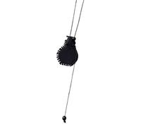 ZYKEJJDDAK Jarrón con colgante de boceto de piel sintética de 80 cm, accesorios para suéter, cadena de cuerda larga para los amantes de la moda, 80CM, corteza, No es una piedra preciosa