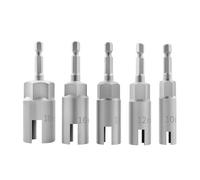 ZYKEJJDDAK Juego de 5 llaves de tuerca de mariposa de acero inoxidable codificadas por colores para ahorrar tiempo, apriete y aflojar, eficiente juego de herramientas de extracción de tuercas de