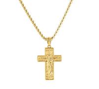 ZYKEJJDDAK Llamativo collar con colgante de cadena de acero inoxidable para el cuello para uso diario, 11.7x1.95in, Acero inoxidable, No es una piedra preciosa