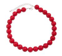 ZYKEJJDDAK Llamativo collar de cuentas acrílicas, joyería única para el cuello, accesorios de moda, collar corto para cualquier persona, 404cm, Acrílico, No es una piedra preciosa