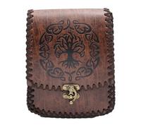 ZYKEJJDDAK Monedero multifuncional medieval, riñonera renacentista, pequeña cartera, a, Size about 19x14.5x4.5mm/7.48x5.71x1.77