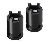 ZYKEJJDDAK Paquete de 2 llaves de vaso para amoladora angular, adaptador de 1/2 pulgada, destornillador de 4 pines para llaves de impacto sin cable y accesorios de herramientas, adaptador de enchufe
