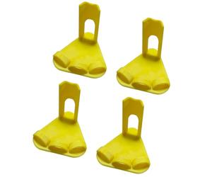 ZYKEJJDDAK Paquete de 4 férulas de patas de pollo con cinturones modificables para corregir deformidades de los pies como falanges rizadas y problemas de tendón en el servicio de salud de pollos
