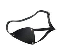 ZYKEJJDDAK Parches medievales de los caballeros piratas de piel, parche renacentista, disfraz de piratas medievales, Halloween, cosplay, piel, adecuado para hombre, Izquierda, Talla única