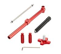 ZYKEJJDDAK Percha de desviador trasero, medidor de alineación, gancho trasero de bicicleta, herramienta de calibración de alineación giratoria de 360 grados, herramienta de alineación de rueda de