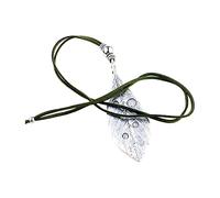 ZYKEJJDDAK Planet Life - Collar con colgante de hoja de cuerda, collar gótico, punk, étnico, para mujer, 85cm, Metal, No es una piedra preciosa