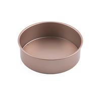 ZYKEJJDDAK Prácticos moldes redondos de 15,2 cm con fondo extraíble, de acero al carbono, suministros para hornear
