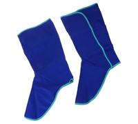 ZYKEJJDDAK Protectores profesionales para zapatos de soldadura, resistentes al calor y a la abrasión, para soldador de salpicaduras, Blue, Talla única