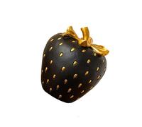 ZYKEJJDDAK Resinas artificiales de fresa para decoración de mesas de interiores y fiestas temáticas, accesorios de frutas artificiales