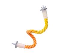 ZYKEJJDDAK Soft Cottons - Cuerda para loros, escalada, columpio, percas multifuncionales, accesorio para jaula de montaje interactivo, gradientes de color, escalera para pájaros