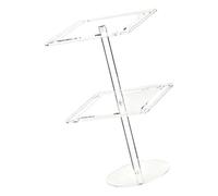 ZYKEJJDDAK Soporte acrílico para gafas de sol, rotación de 360 grados, rodamientos silenciosos, base pesada para estabilidad, evita que se vuelque, soporte acrílico para gafas, base giratoria, talla