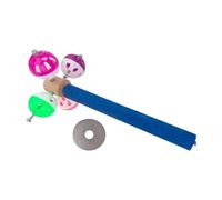 ZYKEJJDDAK Soporte giratorio de madera para loros, estimulación mental y recorte de uñas, accesorio de entrenamiento y accesorio masticable