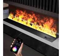 ZyKnaurral Chimenea De Vapor De Agua, Chimenea EléCtrica Integrada, DecoracióN Inteligente De Llamas 3D, Humidificador De Vapor, Llenado AutomáTico De Agua. 700mm-multicolor-app
