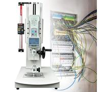 ZyKnaurral Máquina De Ensayo De Tracción De Sobremesa, Comprobador Digital De Fuerza De Tracción, Kit Portátil De Medición De Fuerza con 5 Sondas, para Ensayos De Compresión Y Tracción 10N-WithRuler