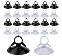 ZYKORT 100 Piezas Ventosas para Cristal, Ventosas 45mm, Ventosas de Plástico, Sin Ganchos Mini Ventosa, Ventosas Multifuncionales de PVC Para Viseras de Coches, Ventanas, Baños, Cocinas, Cristales