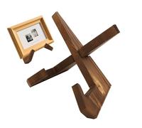 ZYKORT Soporte para platos de 6,5 pulgadas, soporte para libros de cocina, soporte para libros de madera, soporte para platos, soporte para tableta, soporte para leer, soporte para marcos de fotos, se