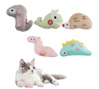 Zykra 5 Piezas Juguetes de Hierba Gata, Suave Hierba Gatera para Gatos Bonito Catnip para Gatos Esponjoso Brinquedo Gato para Que el Gato Arañe, Juegue y Mastique Ejercicio