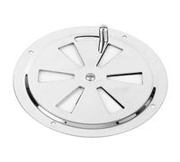 ZYLARUM 5 Inch Marine Vent Cover | 304 Stainless Steel Grill | - Ventilator for Boat/RV/Yacht | Easy Push - Pull Knob Design