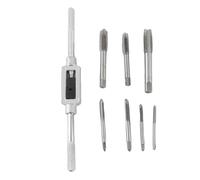 ZYLARUM Adjustable Tap Wrench Set | Metric Thread Taps M3 M4 M5 M6 M8 M10 M12 | Secure Grip Handle for Hand Tapping/Metalworking/DIY