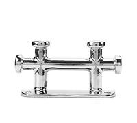 ZYLARUM Ancla de bolardo Marino |Acero Inoxidable 316 para Yates/lanchas rápidas/Barcos de Pesca |Diseño de Doble Cruz, Pulido a Mano.