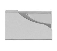 ZYLARUM Business Card Holder | Stainless Steel & PU Leather Card Case for Men / Women | Slim Organizer Holds 20 Cards, Thoughtful Present (980#A)