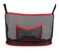 ZYLARUM Car Handbag Holder Organizer | Polyester Fiber Storage Net for Purse/Tote Bag/Phone | Space Filler Between Front Seats | Non - Slip & Pet Proof Car Accessory (Bag Style Red)